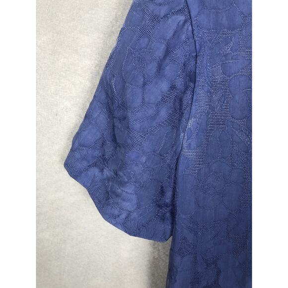 Talbots Women's Size 6 Floral Maxi Dress Blue - Picture 4 of 10